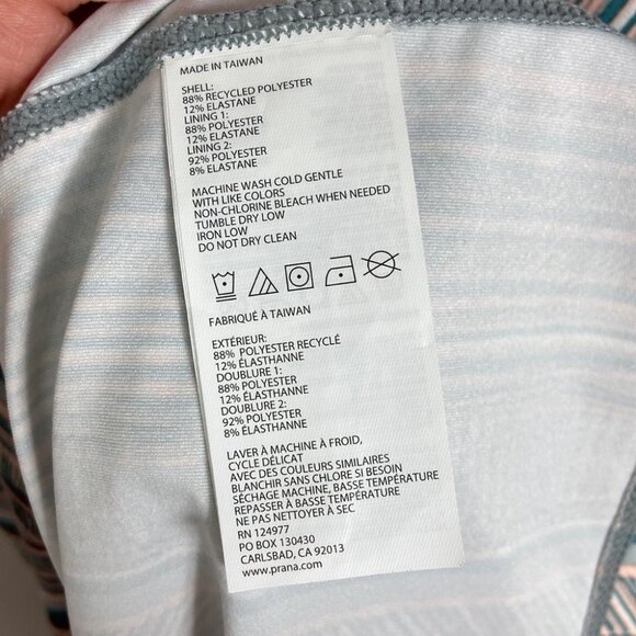 Prana Ardor Dress Green Print Agave Samba Built In Bra Size XS Sweat Wick Travel - Picture 9 of 11